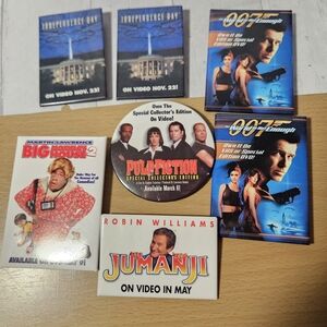 Vintage Movie Promo Pins Collection